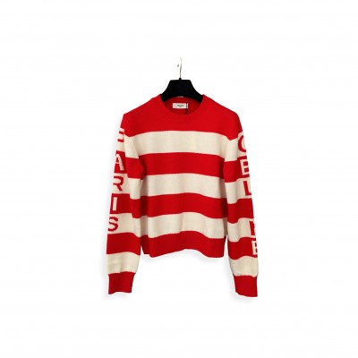 CELINE CREWNECK SWEATER IN WOOL CASHMERE RY0RL2I93.GHM4 CELINE CREWNECK SWEATER IN WOOL CASHMERE RY0RL2I93.GHM4